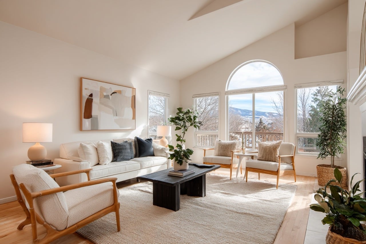 Salt Lake City Utah home with mountain view during divorce sale