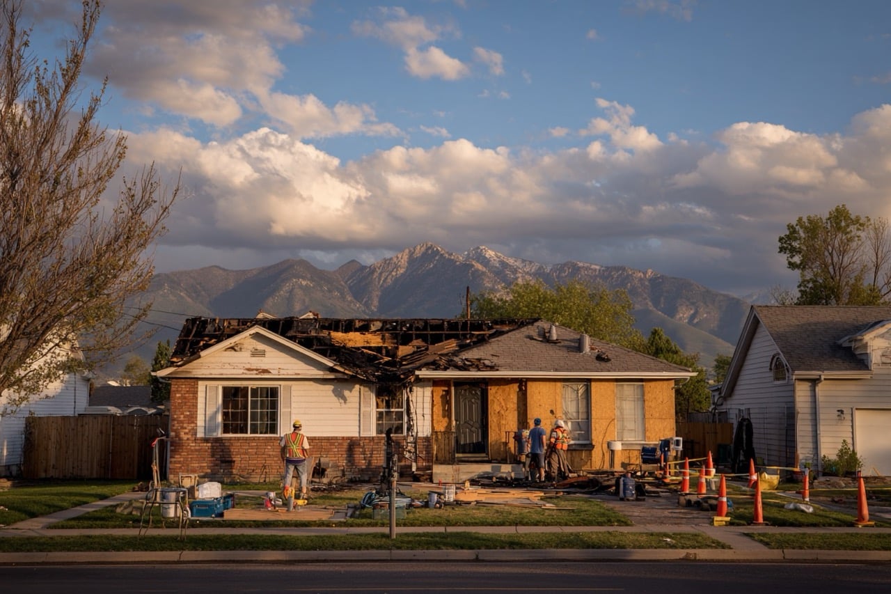 Fire damaged property preparation for sale in Salt Lake City Utah