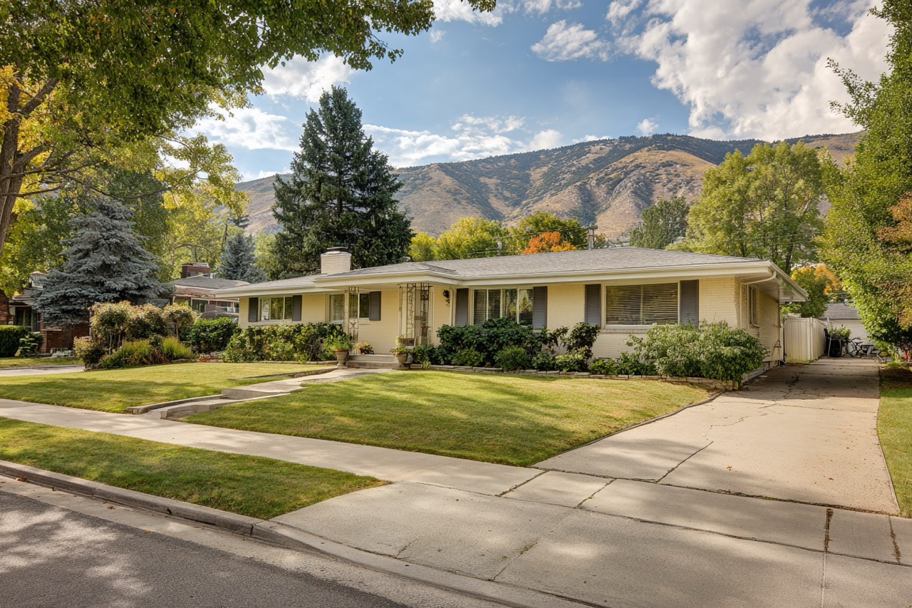 Probate real estate property in suburban Salt Lake City Utah neighborhood