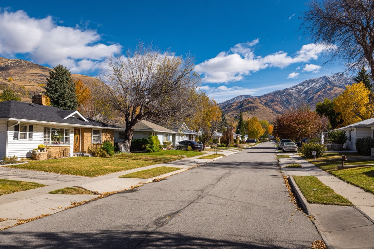 Residential property in Salt Lake City Utah neighborhood during divorce sale