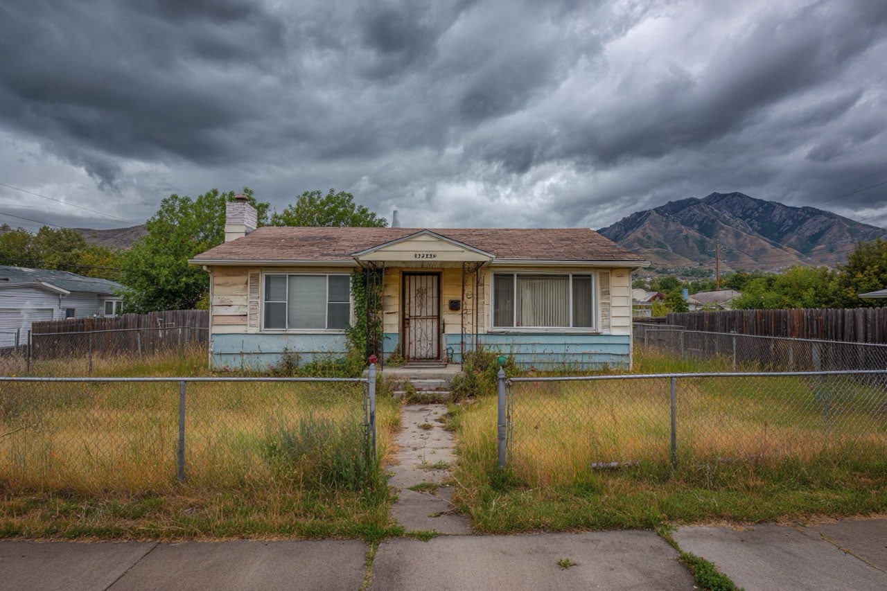 Vacant residential property in Salt Lake City Utah with squatter concerns